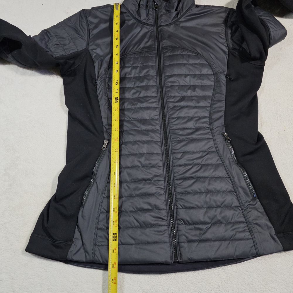 LULULEMON FIRST MILE QUILTED RUNNING Jacket Black Womens Size 10. - Picture 13 of 13